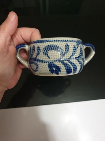 Bol avec anses vintage années 80