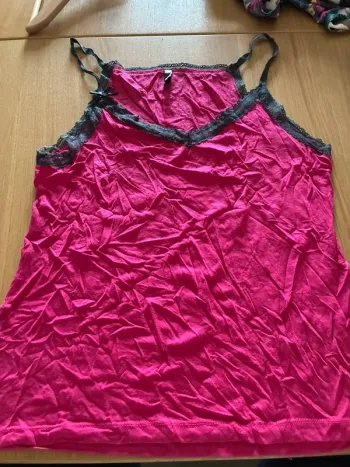 Haut de pyjama undiz rose et noir
