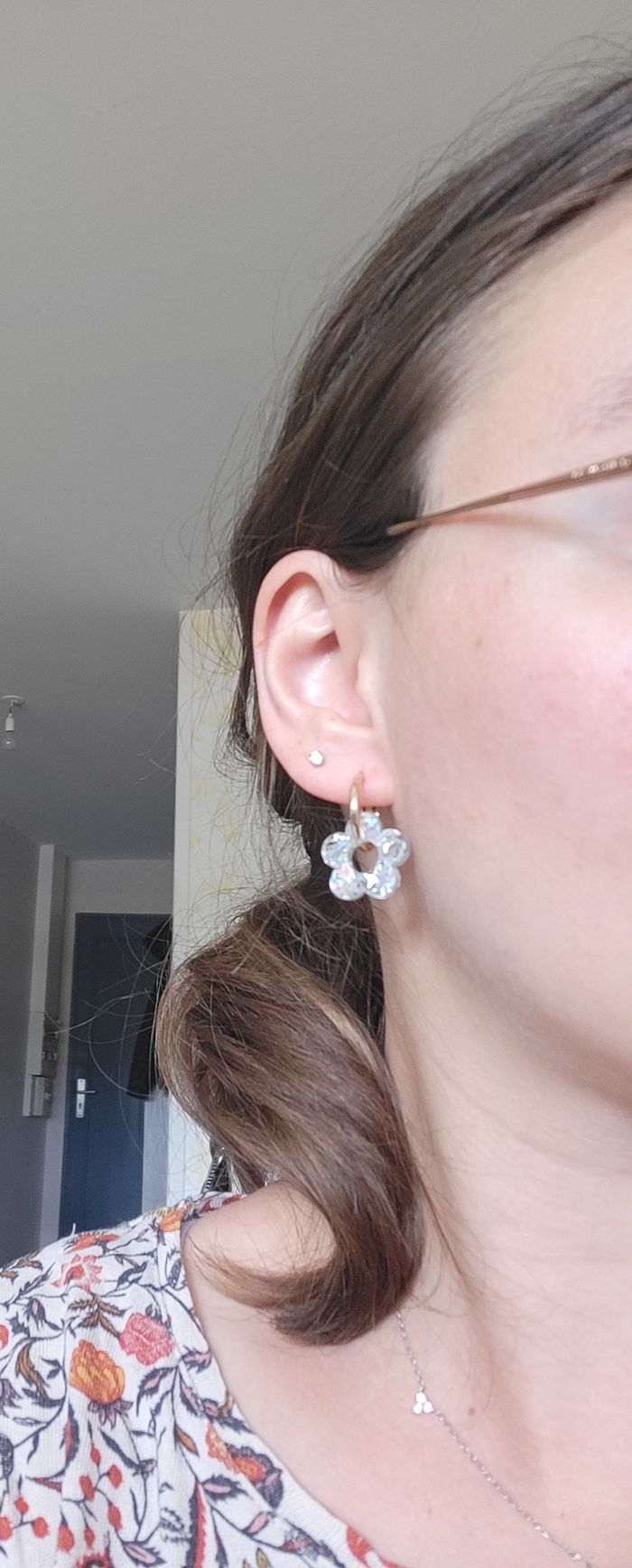 Boucles d'oreilles fleurs - photo numéro 2
