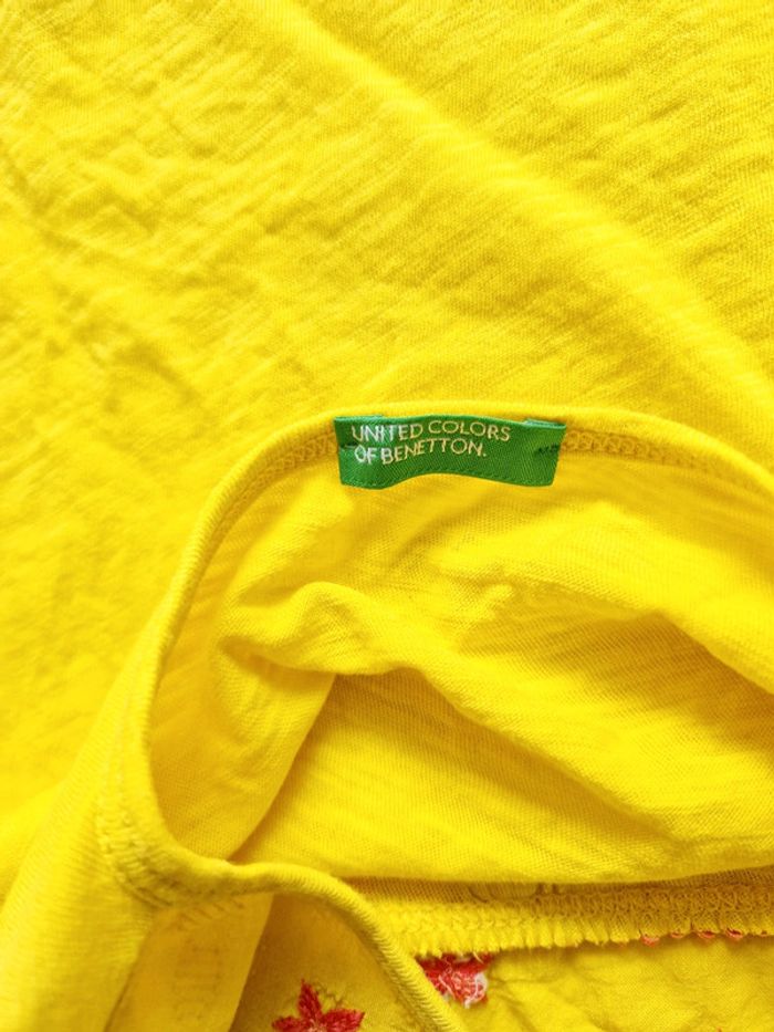 United Colors of Benetton - Tee-shirt manches courtes - Jaune (2 ans) - photo numéro 3