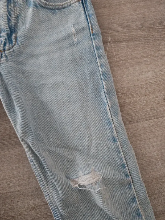 Jean Straight Effet Déchiré - photo numéro 5