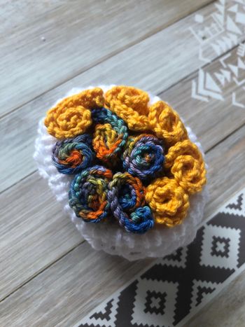 Lot de 10 lavettes lavables orange