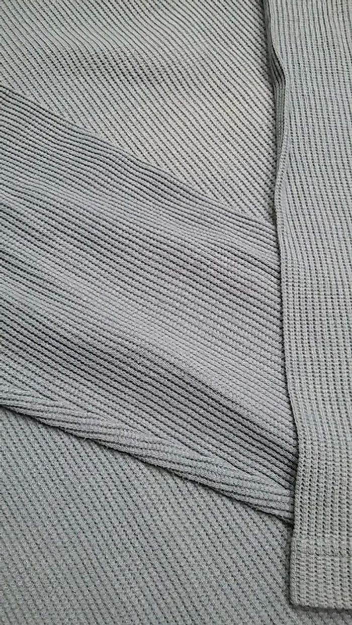 polo manche longue gris - photo numéro 3