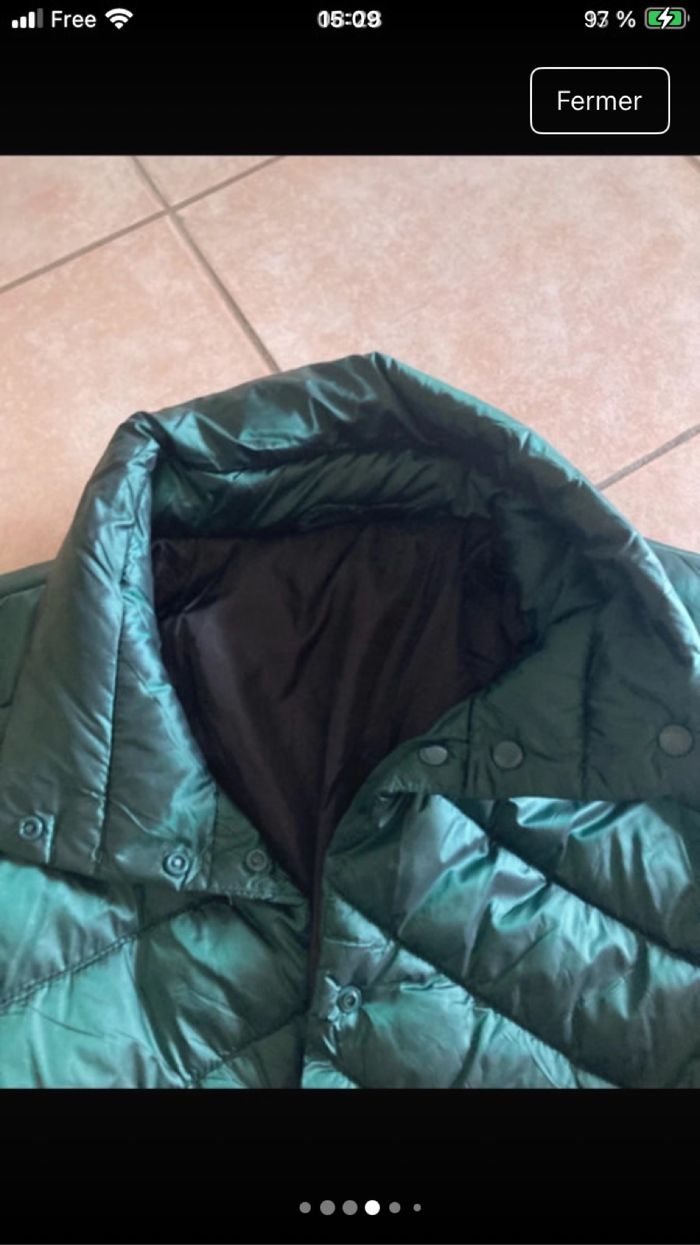 Veste matelassée verte - photo numéro 4