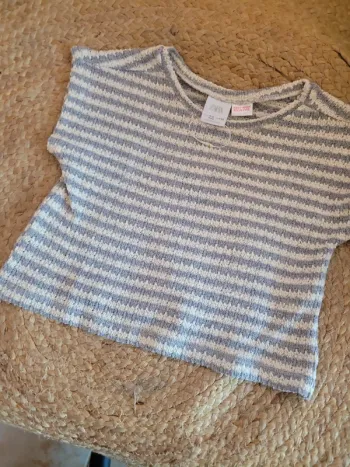 T-shirt côtelé 4-5 ans