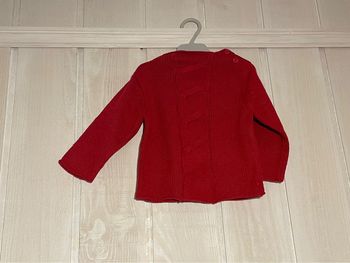 Pull rouge - Tex Basic - 12mois