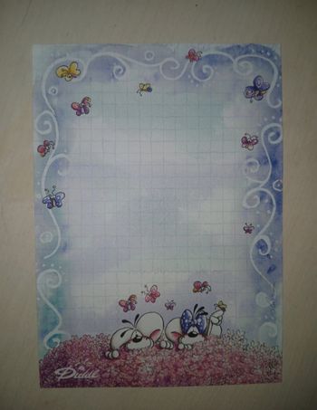 Diddl - Feuille A6 neuve- 0,20€