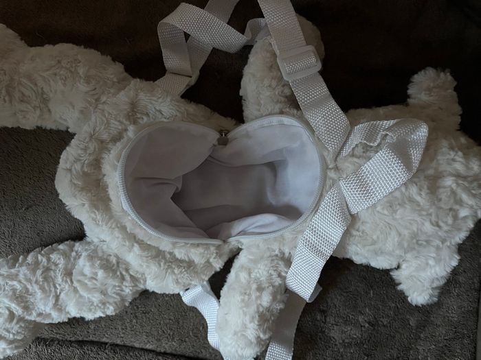 Sac à dos peluche mouton