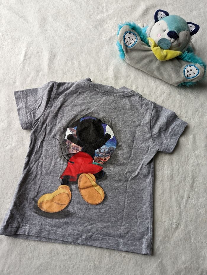 T-shirt manche courte gris Mickey - photo numéro 5