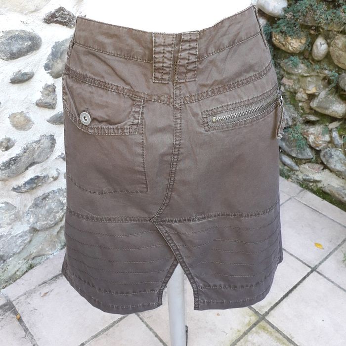 Jupe en coton marron - photo numéro 3