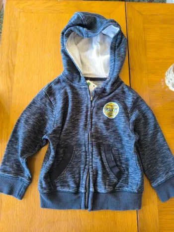 313826 veste zippée marine chinée garçon 3 ans orchestra