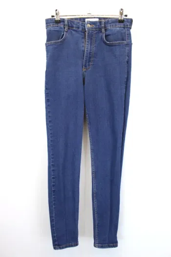 Jean Skinny / Slim Zara - Bleu Denim Classique - T34 / XS