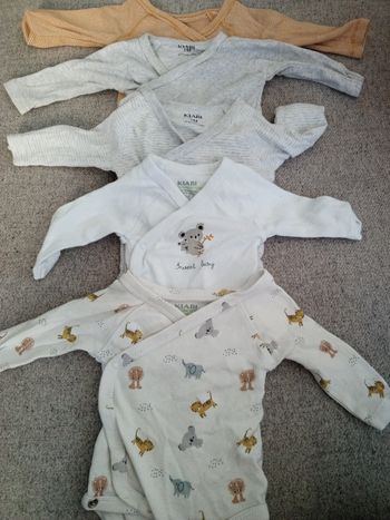 Lot de 5 longues bodys manches Kiabi