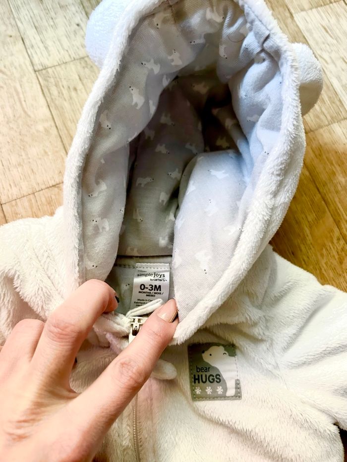 Combinaison pilote Ours polaire - 0/3 mois ❄️ - photo numéro 5