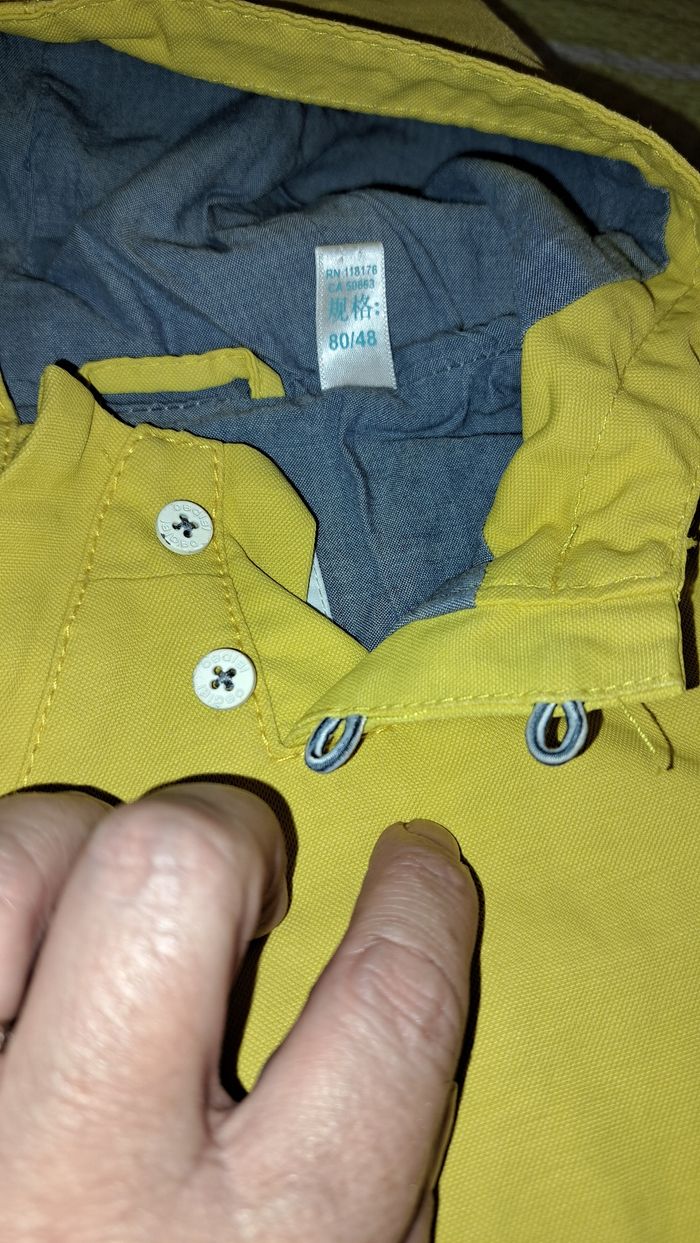 Ciré /blouson  demi saison jaune - photo numéro 6