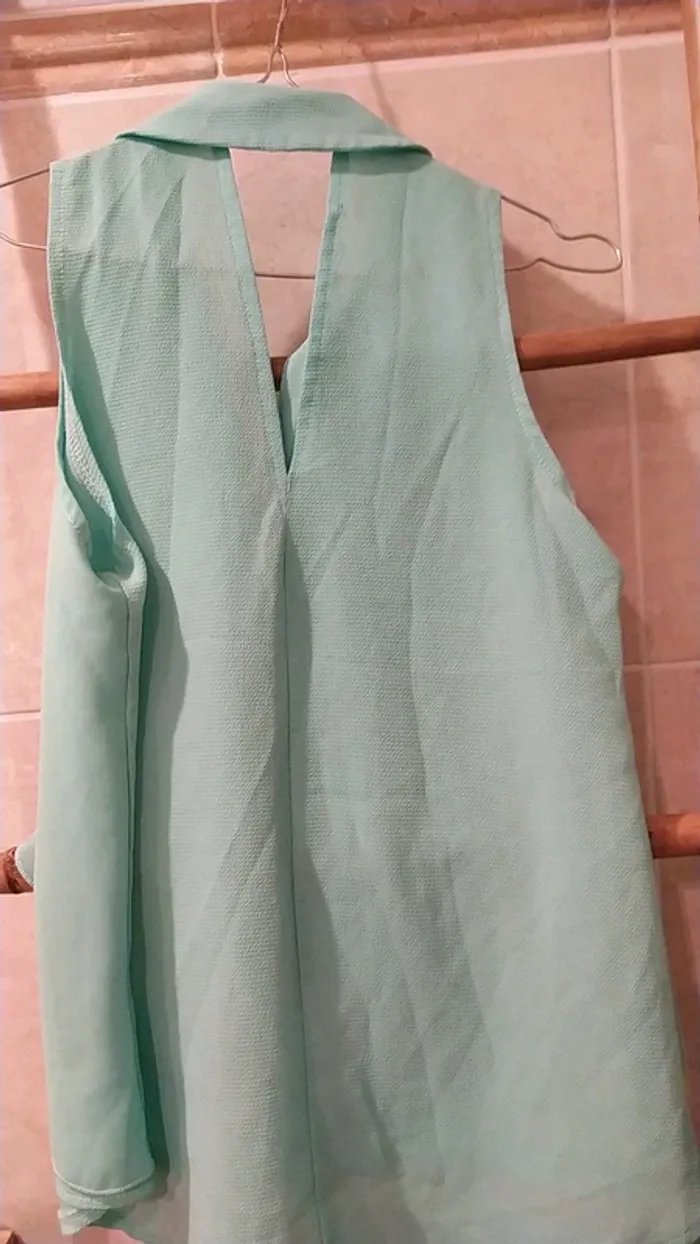 Top vert menthe🌿 36 bi matière - photo numéro 4
