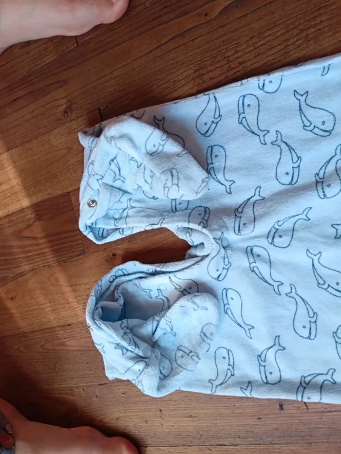 Pyjamas bébé garçon motif baleine - photo numéro 3