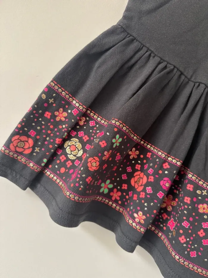 👗 Robe orchestra 2 ans très bon état fleurs- bébé fille 2 ans 92cm - photo numéro 3