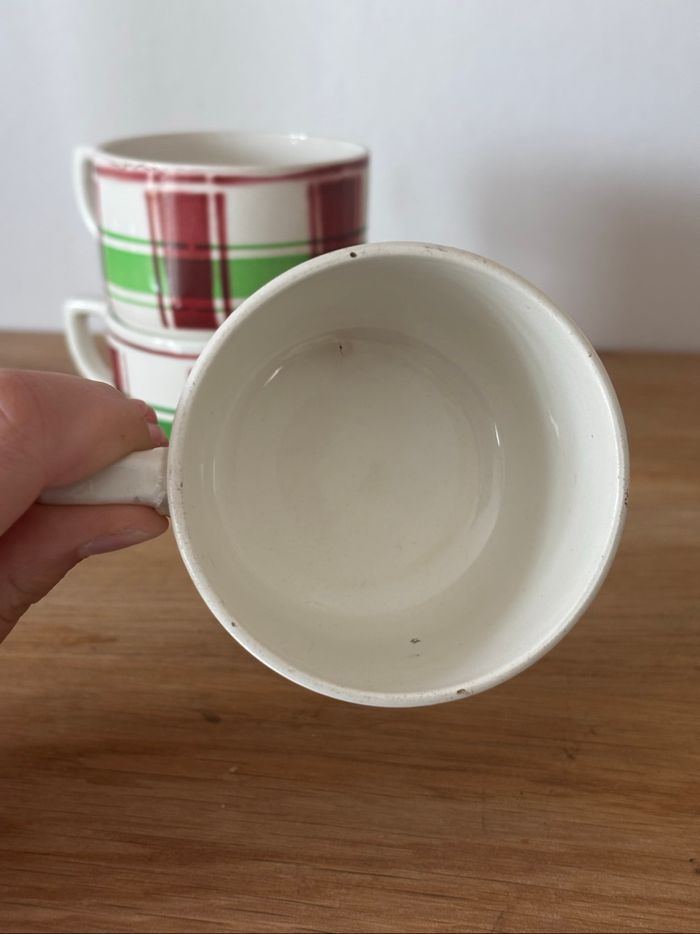 Ensemble de 5 tasses anciennes Sarreguemines Sousse - photo numéro 7