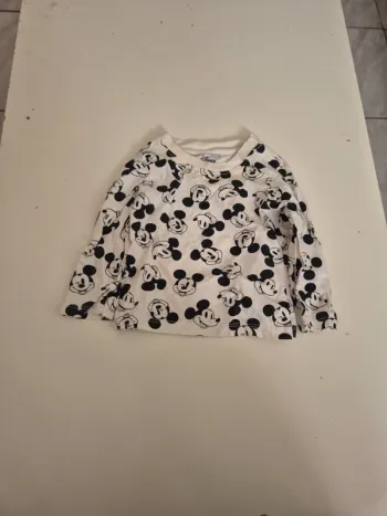 T-shirt à manches longues mickey 6 mois