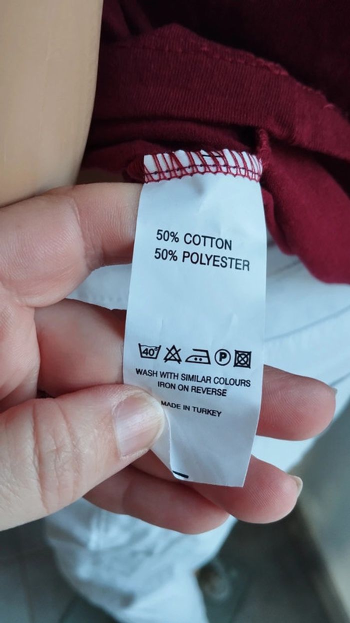 Tee-shirt bordeaux femme taille s - photo numéro 8