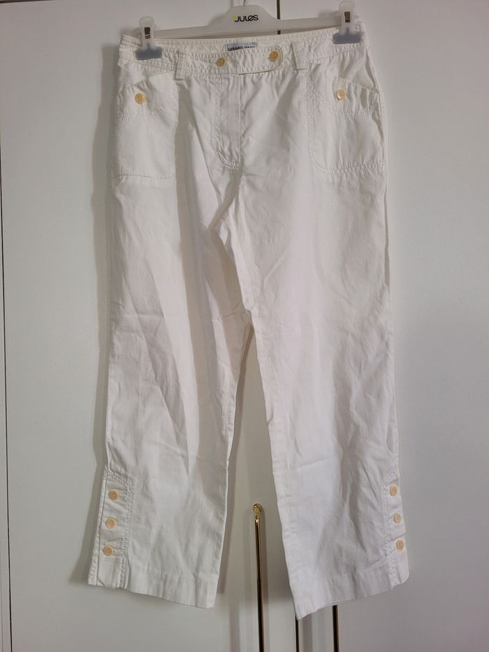 Pantalon été blanc Gérard Darel 42 - photo numéro 1
