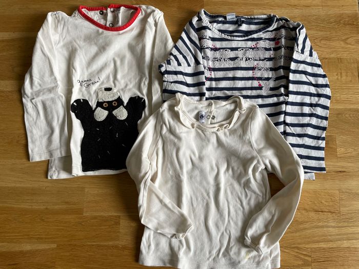 Lot 3 T shirts manche longues 3 ans fille