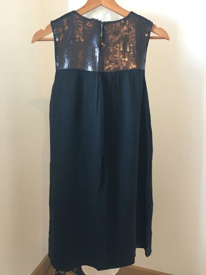 Robe droite noire courte à sequins Etam - photo numéro 5