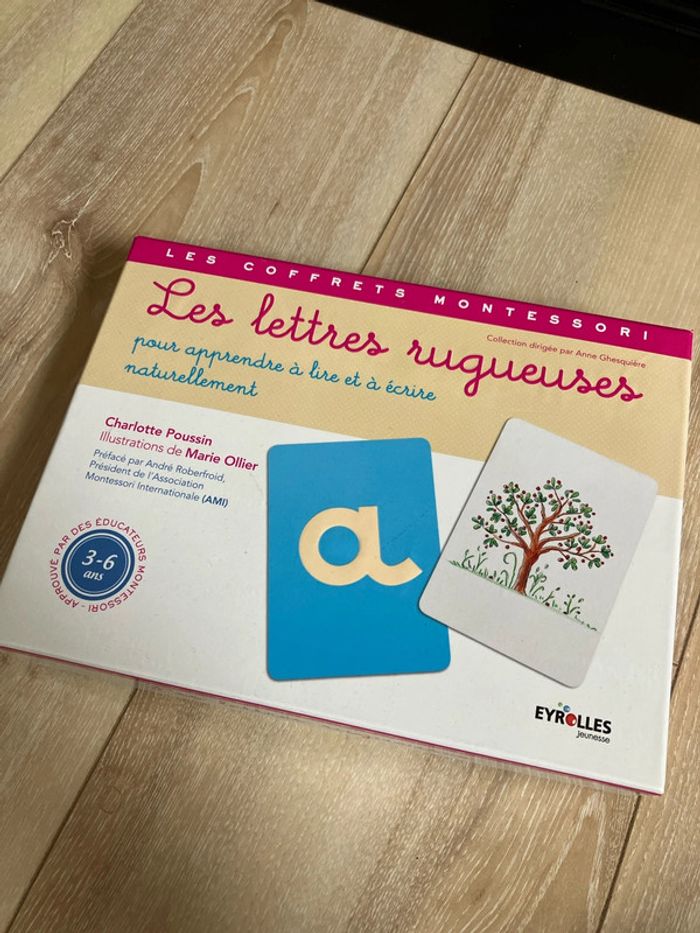 Coffret Montessori lettres rugueuses - photo numéro 2