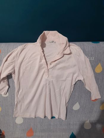 Polo manche 3/4 monoprix joli rose