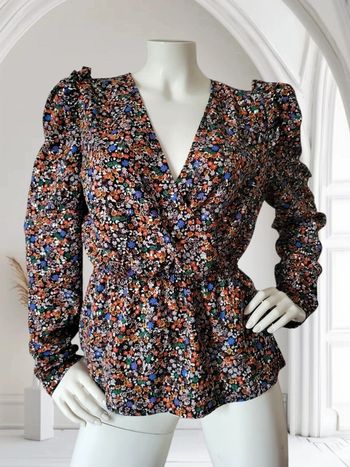 Blouse peplum fleurie t38