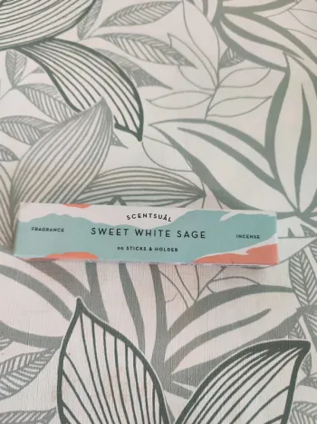 Scentsual 30 batonnets et support parfum sweet white sage