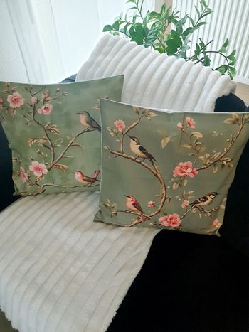 Housses coussin 45x45 (x2) bohème coloré – canapé salon