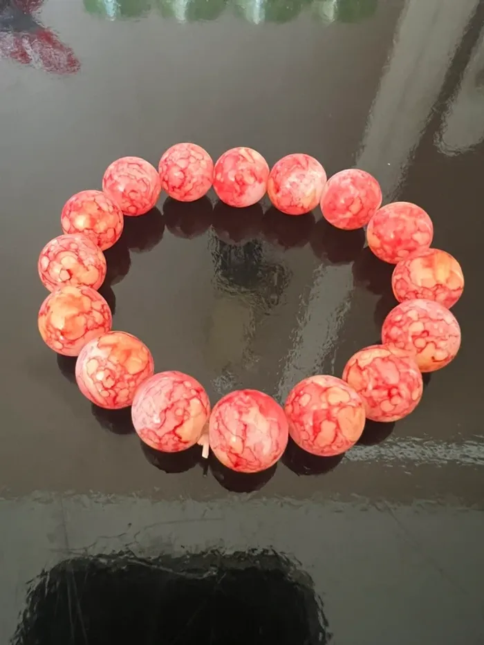 Lot de 7 Bracelets en Pierres Colorées 8mm – Style Cosmique – Porte-Bonheur - photo numéro 2