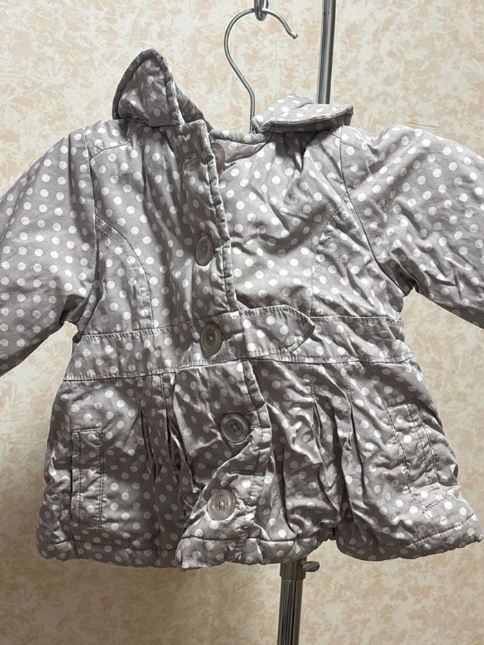 Manteau avec capuche détachable taille 9mois marque tape à l'œil - photo numéro 2