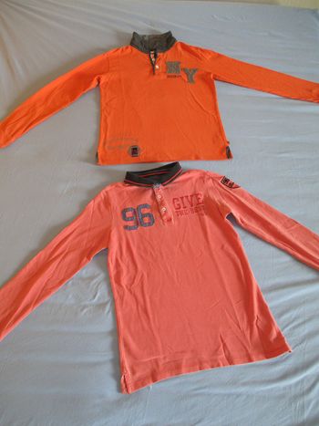 lot de 2 polos garçons manches longues Okaidi 14 ans