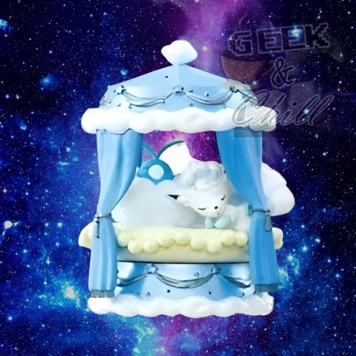 Figurine Re-Ment Pokémon - Nighty Night - Goupix d'Alola et Tylton