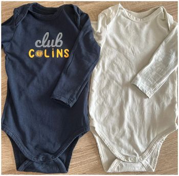 Lot de 2 bodies - taille 18 mois - en très bon état