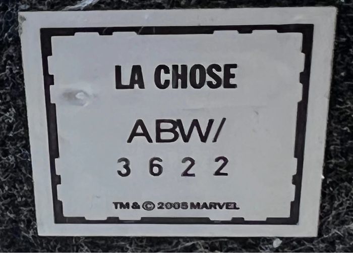 Marvel 2005 - Figurine « la chose » en plomb numérotée - photo numéro 2