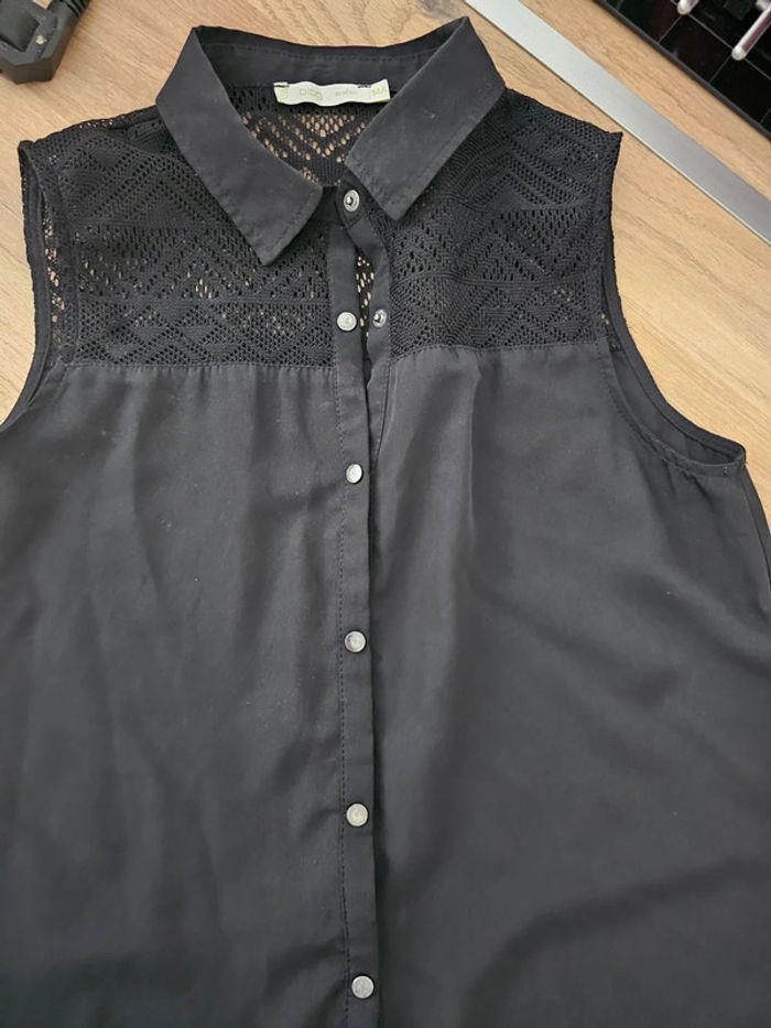 Chemisier blouse fille noir 14 ans - photo numéro 3