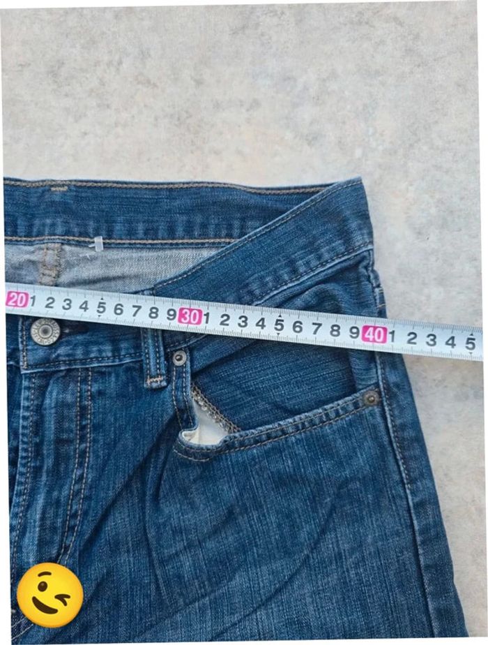 Jeans Levi's 505 W29 FR38 L29 coupe droite bleu Homme Men pan382b - photo numéro 3