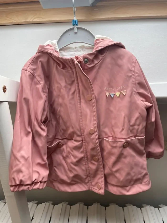 Parka rose mi saison - photo numéro 3