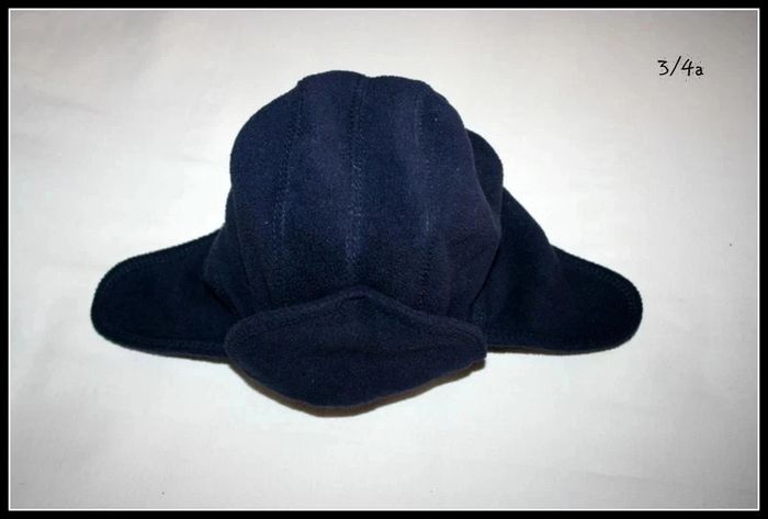 Bonnet cache oreilles polaire bleu marine 3/4a