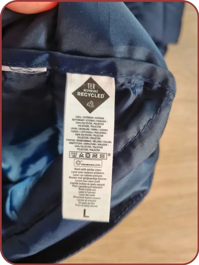 Doudoune bleue TeX Homme Taille L - photo numéro 7