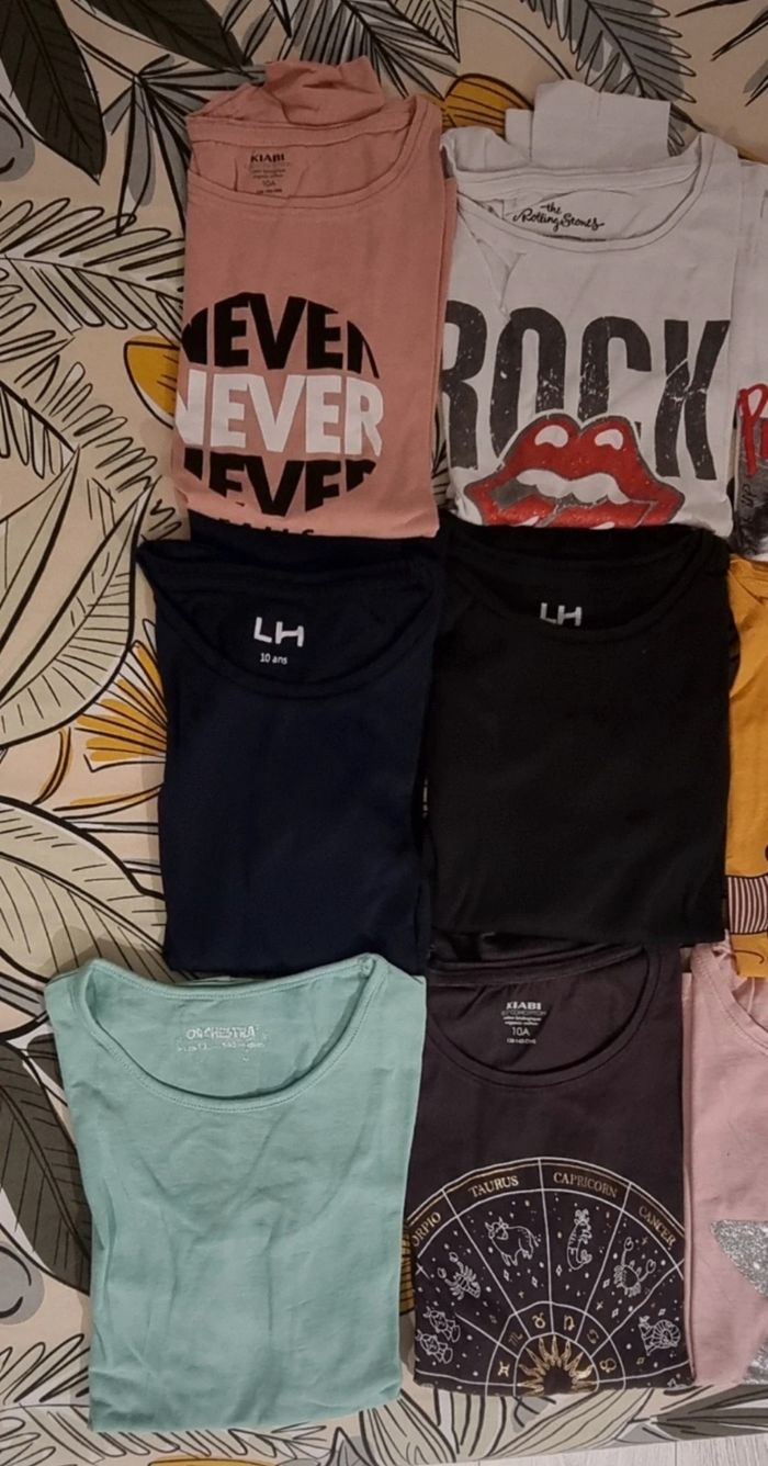 Lot de 12 tee-shirts manches longues - photo numéro 3