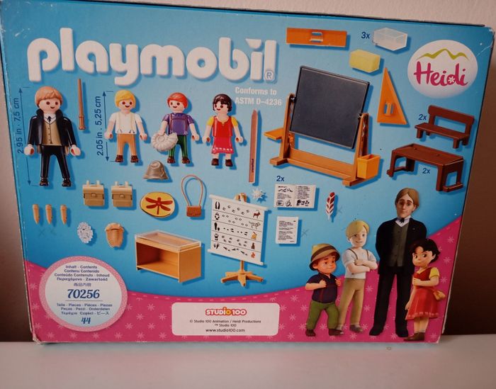 Boîte de playmobil. Salle de classe. N°70256 . Heidi. Très bon état - photo numéro 2