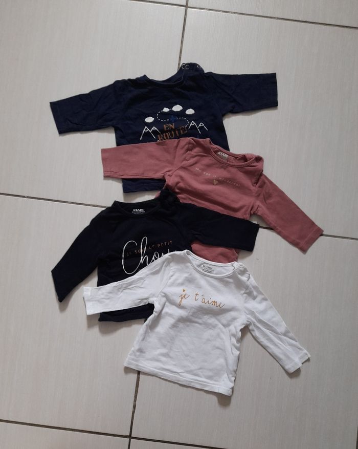 T shirt 3 mois 
1€ pièce