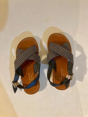 Sandale fille Adeline rayé Bonpoint - pointure 31