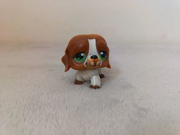 Littlest Pet Shop LPS #335 - Chien Saint-Bernard Yeux Verts (Authentique)