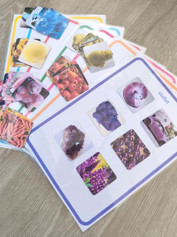 Jeu tri des couleurs format A4